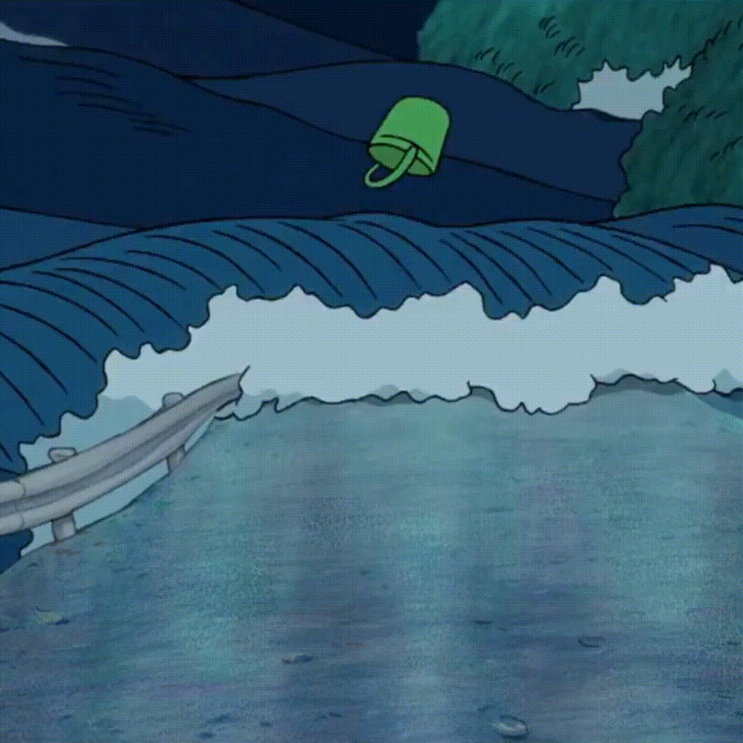 Using a Bucket to Pour Water on a Flood